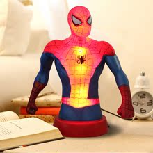 spiderman蜘蛛侠3d卡通造型儿童床头灯 LED小夜灯节能创意免邮