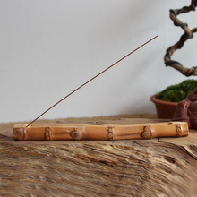 竹鞭炭化香插 香座香器 线香专用 起槽 香台 陶瓷 香盘 墨轩