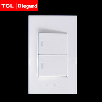 TCL罗格朗开关插座面板小盒A120竖装系列两开双墙壁正品特价_250x250.jpg