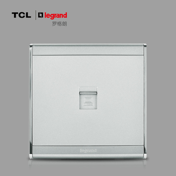 TCL罗格朗尚韵系列缎沙银 一位电脑插座