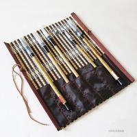 毛笔笔帘 竹 子（含笔袋）30cm/26cm 专用笔帘 毛笔  厂家直销_250x250.jpg