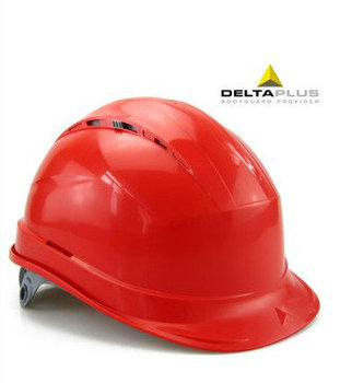 正品代尔塔102012安全帽工地帽PP透气PE衬插片蓝色红色白色黄色