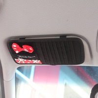 迪士尼米妮公主系列 汽车遮阳板套 车内挡阳板套 红黑圆点_250x250.jpg