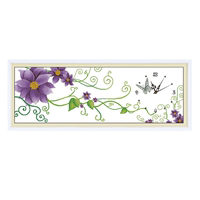 艾米兰正品A8678紫色优雅精准印花十字绣环保生态棉线钟表送表芯_250x250.jpg