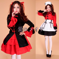 Cosplay中国风舞姬公主裙女仆装 lolita和风振袖和服日本动漫服装_250x250.jpg