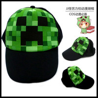 包邮MinecraftCreeper我的世界苦力怕JJ怪脸货车网帽子太阳棉质帽_250x250.jpg