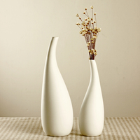 北欧简约风格 纯白色插花瓶 装饰瓶 现代家居软装 宜家 陶瓷花瓶_250x250.jpg