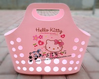出口可爱 hello kitty凯蒂猫粉色 软浴筐 浴蓝 洗澡筐 收纳篮子_250x250.jpg