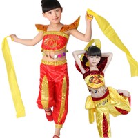 儿童舞龙舞狮彩带扭秧歌表演服装民族舞服演出服六一二人转演出服_250x250.jpg