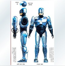 机械战警全身盔甲（纸模）（EVA）材料图纸DIY手工模型1比1可穿戴