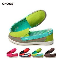 Croc正品代购2014年新款女士沃尔卢帆布轻便鞋防滑底女鞋 #14391