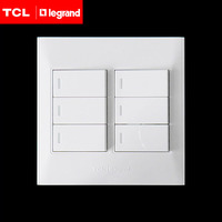 TCL罗格朗开关插座面板大盒A120竖装系列六位单控正品开关特价_250x250.jpg
