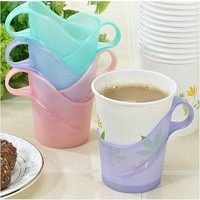 茶花环保塑料杯托(6只装)一次性纸杯子托 茶水隔热托开水杯托1427_250x250.jpg