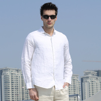 1212新款亚麻男装绅士休闲小圆领水洗衬衫长袖直筒白色衬衣_250x250.jpg