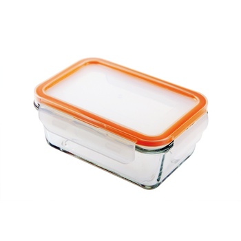 Scybe喜碧 耐热玻璃碗长方形保鲜盒微波炉烤箱饭盒密封透明便当盒