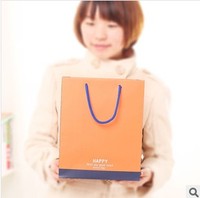 韩式高档礼物袋 礼品袋 橘黄色礼袋竖版 中号_250x250.jpg