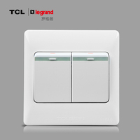 TCL开关插座面板K4.0系列国际电工二开单控带荧光正品特价86型_250x250.jpg