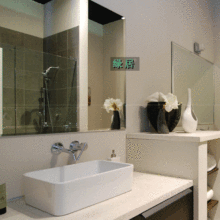 浴室镜子宜家置物架无框特价现代防水欧式防雾镜子卫浴化妆镜田园