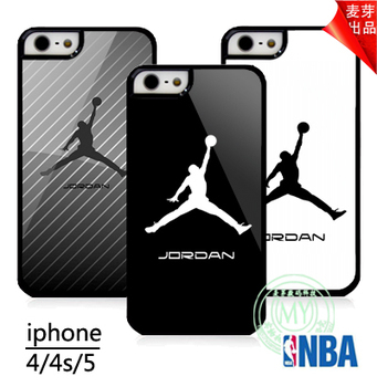 NBA乔丹iPhone5手机壳 iPhone5保护壳苹果手机5代外壳JORDAN 麦芽