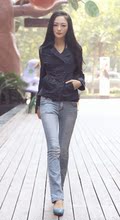 2013秋季新款包邮 女式春秋短风衣 外套 双排扣短外套