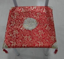 中式椅垫座垫坐垫云龙图沙发金喜庆结婚黄色红色可定制