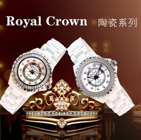 正品萝亚克朗Royal Crown镶钻水钻表时装表陶瓷表手表女表3821-4_250x250.jpg