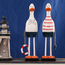 欧式创意家居地中海风格海军鸭子装饰品 情侣鸭客厅桌面小摆件