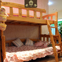 柏木子母床上下床高低床双层床儿童床香柏木实木家具原木风柏木床_250x250.jpg