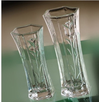 特价透明水晶玻璃花瓶 郁金香花型加厚加重六角的水培花器、批发_250x250.jpg