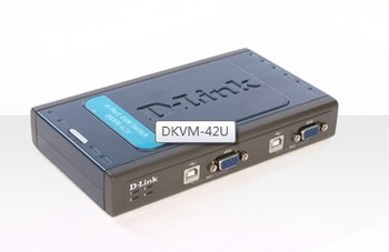 全新 正品 D-LINK 友讯 DKVM-42U 四口 USB KVM 电脑切换器 配线
