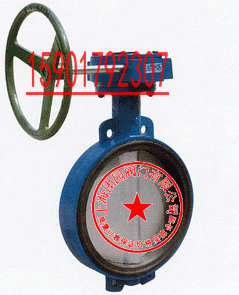 上海团园阀门D371X-16对夹式蜗轮蝶阀DN300 衬胶 涡轮对夹式蝶阀