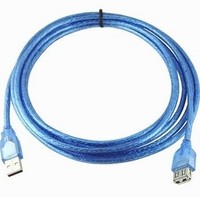 山泽（SAMZHE）BL-930 USB标准2.0版延长线 透明蓝 3米_250x250.jpg