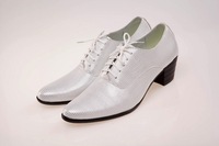 2014新款男士演出鞋 白色细条纹 大合唱鞋 舞鞋 系带鞋 增高鞋6cm_250x250.jpg