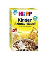 德国代购直邮 HIPP喜宝 有机巧克力谷物营养早餐麦片1-3岁 200g_250x250.jpg