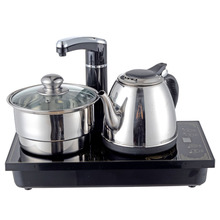 [山国饮艺] A-2高档茶具不锈钢茶艺组合快速电热水壶可配木茶盘