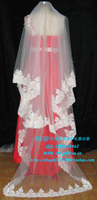优质网 车骨蕾丝花边新娘头纱 可以面纱 3米 其他长度可选象牙白_250x250.jpg