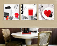装饰画客厅现代简约餐厅挂画酒杯图无框画墙画立体沙发背景墙壁画