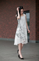 2015春装新品女江南 圣迪奥优雅雪纺堆叠设计白连衣裙S15181294_250x250.jpg