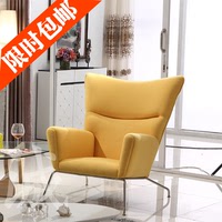 欧式创意沙发椅单人休闲沙发椅北欧宜家真皮美式咖啡沙发椅小沙发_250x250.jpg