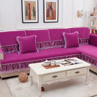 新款冬季仿皮绒沙发垫坐垫防滑纯色沙发巾沙发套紫色高档欧式四季_250x250.jpg