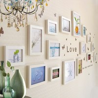 S16框组合照片墙 实木相框相片墙带蝴蝶墙贴 客厅大墙面简约时尚_250x250.jpg