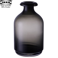 宜家IKEA沃根花瓶灰色透明玻璃插花瓶客厅摆件欧式现代人工吹制瓶_250x250.jpg