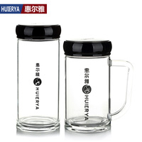 包邮 正品惠尔雅单层透明玻璃杯高硼硅耐热水杯加厚底茶杯 大容量_250x250.jpg