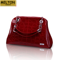 Melton麦尔顿链条高雅手提单肩包红色黑色真皮贝壳女包M616_250x250.jpg