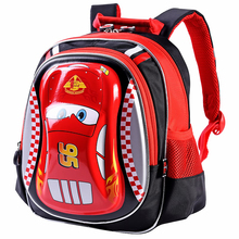 迪士尼（Disney）汽车总动员书包轻便小学生背包RB0042A-蓝色红