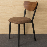 鸿福来 美式复古实木餐椅做旧咖啡椅休闲椅铁艺布艺餐厅靠背椅子_250x250.jpg
