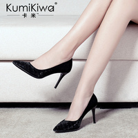 kumikiwa卡米2016秋季新品高跟鞋女士真皮尖头套脚亮片细跟单鞋女_250x250.jpg