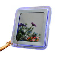 蓝光感应镜子闹钟 方形魔镜LED声控电子时钟 创意触摸夜光镜面钟_250x250.jpg