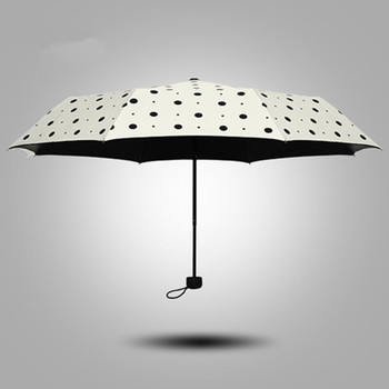 新款晴雨双用伞折叠遮阳伞防紫外线黑胶太阳伞女超强防晒韩国创意