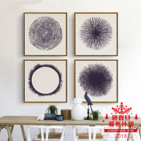 现代装饰画年轮黑白抽象简约沙发背景墙复古客厅树木纹理挂画壁画_250x250.jpg